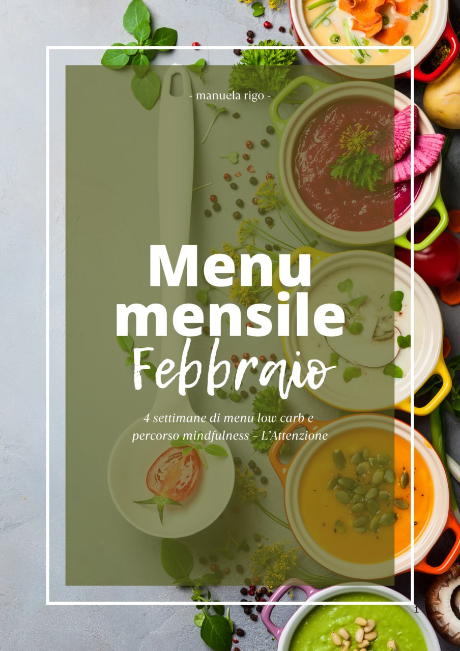 MENU LOW CARB DI FEBBRAIO